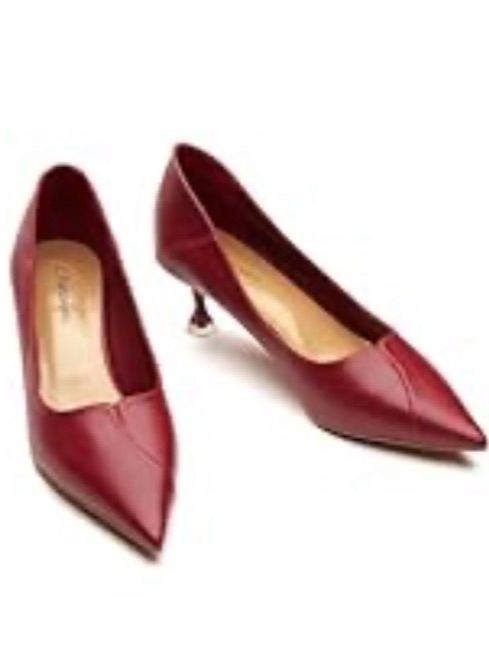 Nib C. Paravano Red Pointed Toe Women's Pumps Size 5.5